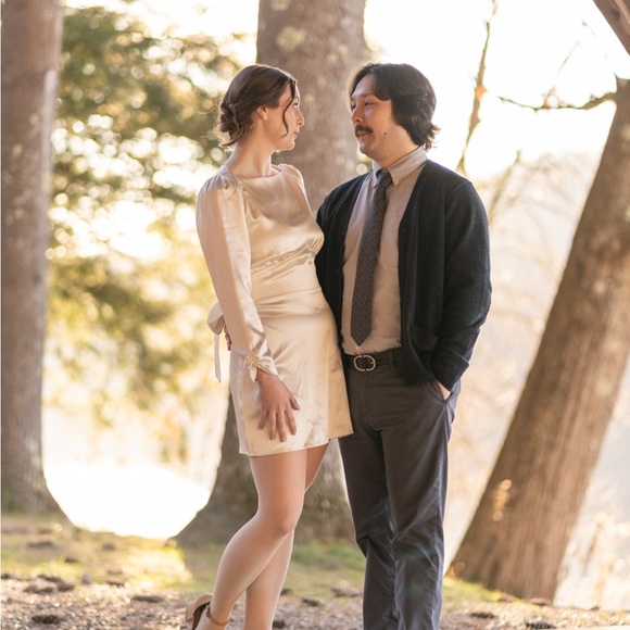 Reformation Rudo Silk Long Sleeve Dress - Picture 13 of 13